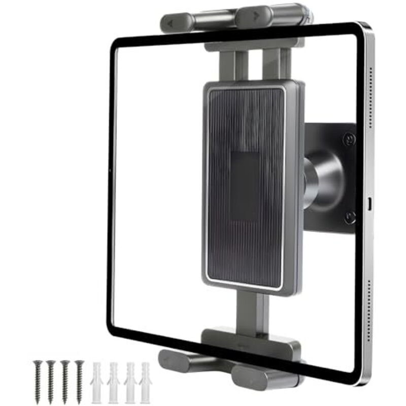 Supporto Per Tablet Da Parete, Supporto Da Scrivania Per Ipad, Supporto Da Parete In Alluminio Per Ipad, Supporto Da Letto Per Tablet Con Rotazione A 360°, Compatibile Con Telefoni Cellulari Da 4,7" A