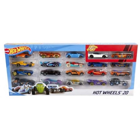 HOT WHEELS H7045 CAR DIE-CAST ASSORT 20PC, 20PK