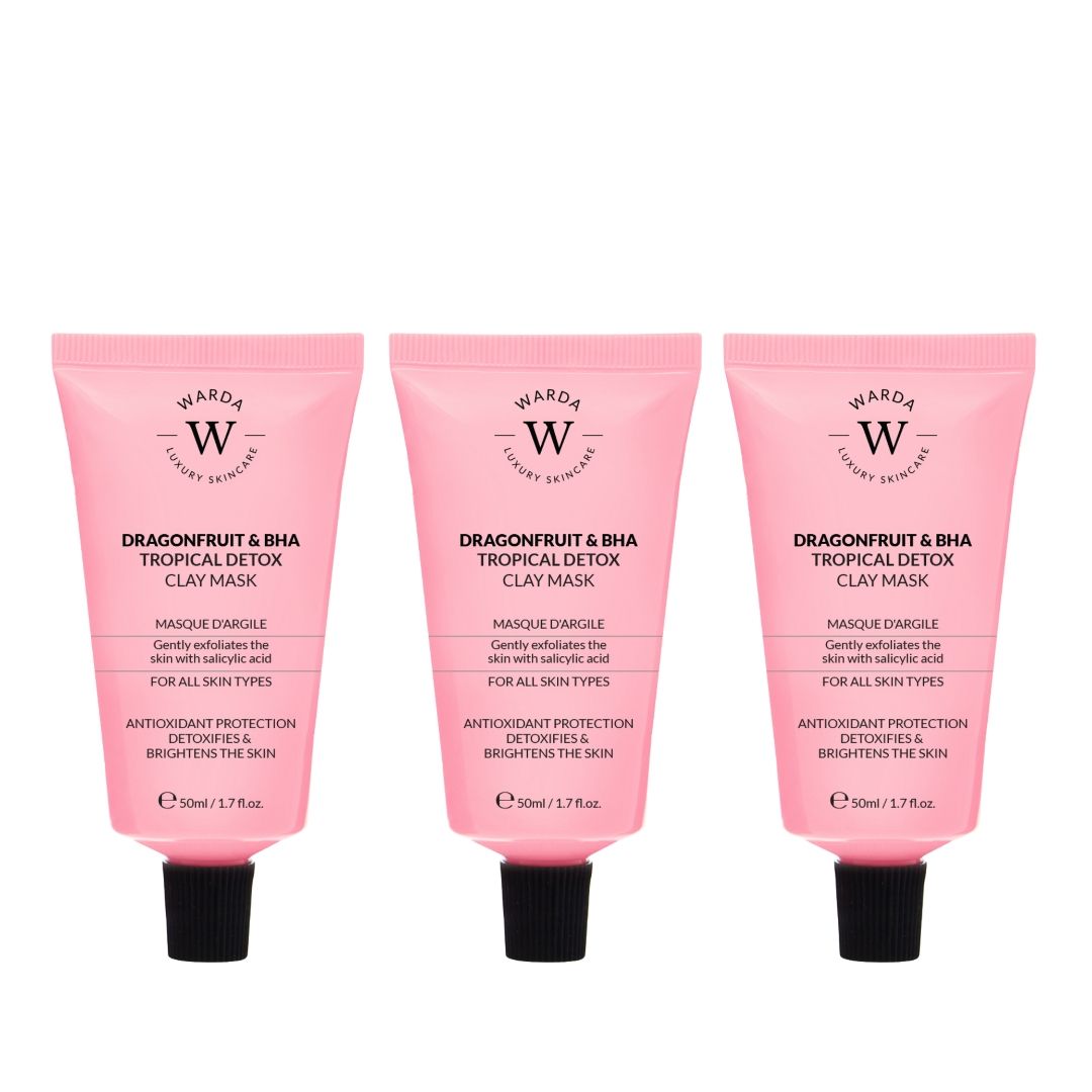 Warda Luxury Skincare Trio di maschere all'argilla disintossicanti al