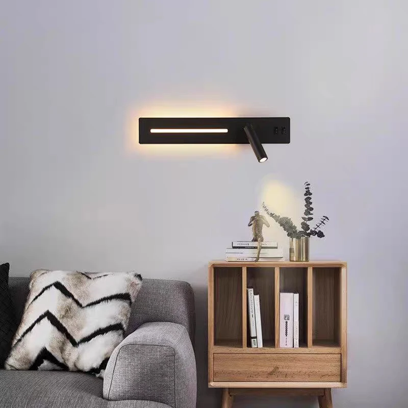 LED-Wand leuchte Innen Handy aufladen USB-Wand leuchten mit Schalter Schlafzimmer Nachttisch Lese lampen Dekoration Wohnzimmer wand paneele zimmer deko tischlampe wandleuchte innen dekoration wohnzimmer deckenleuchte