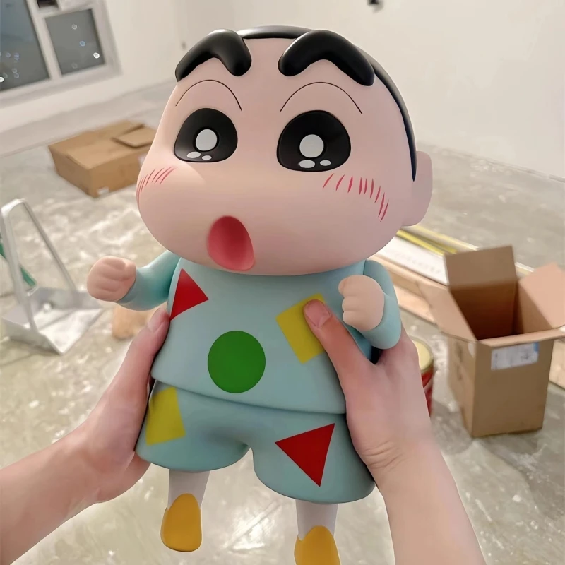 40 cm Crayon Shin-Chan Neue Extra Große Größe Rote Kleidung Pyjamas Dynamische Superman Anime Figur Ornamente Modell Spielzeug Festival geschenk