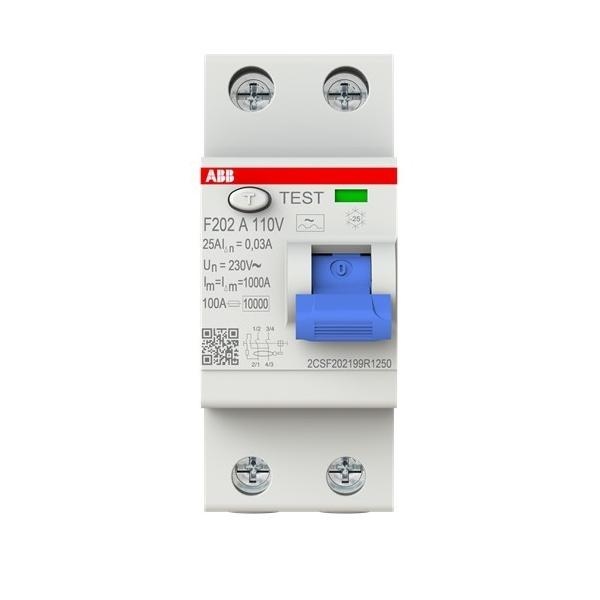 ABB Stotz S&J FI-Schutzschalter F202A-25/0,03 110V 2CSF202199R1250 Image