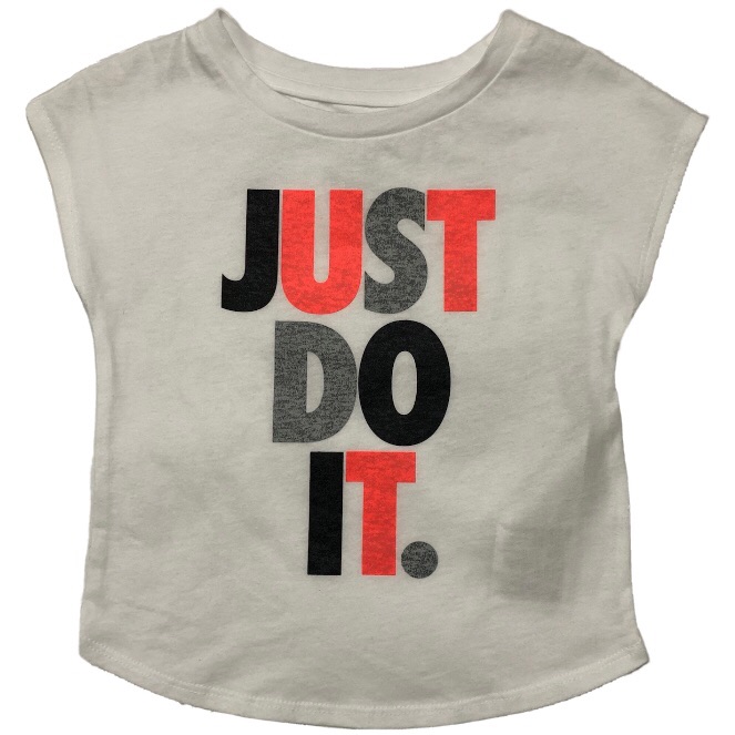 Nike Shirts & Tops | Brand New With Tags Nike Kids Toddlers Just Do It Shirt Baby Clothes Size 3t | Color: White | Size: 3tg