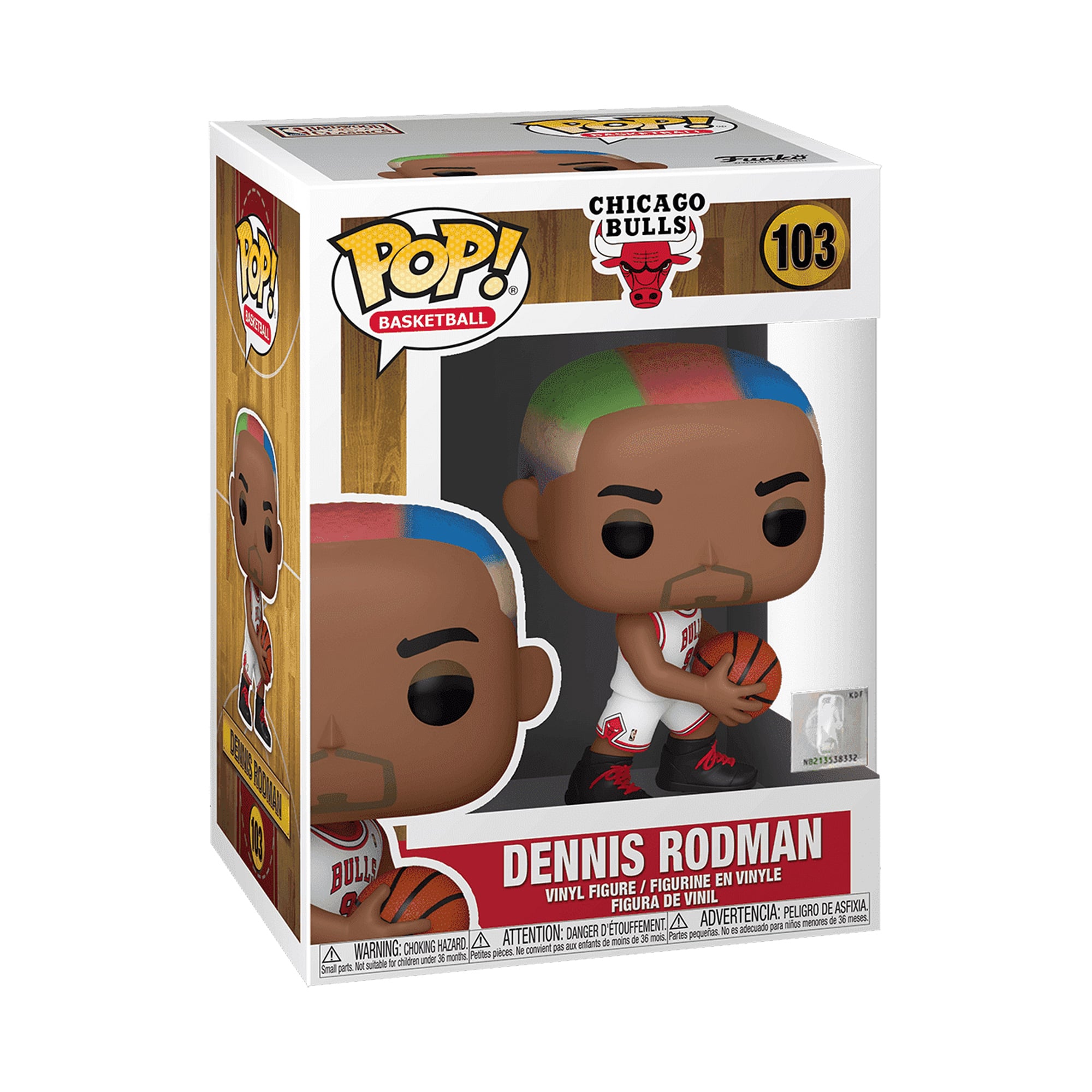 Figurine POP! Légendes NBA des Chicago Bulls - Dennis Rodman - No Gender Taille: One Size Only