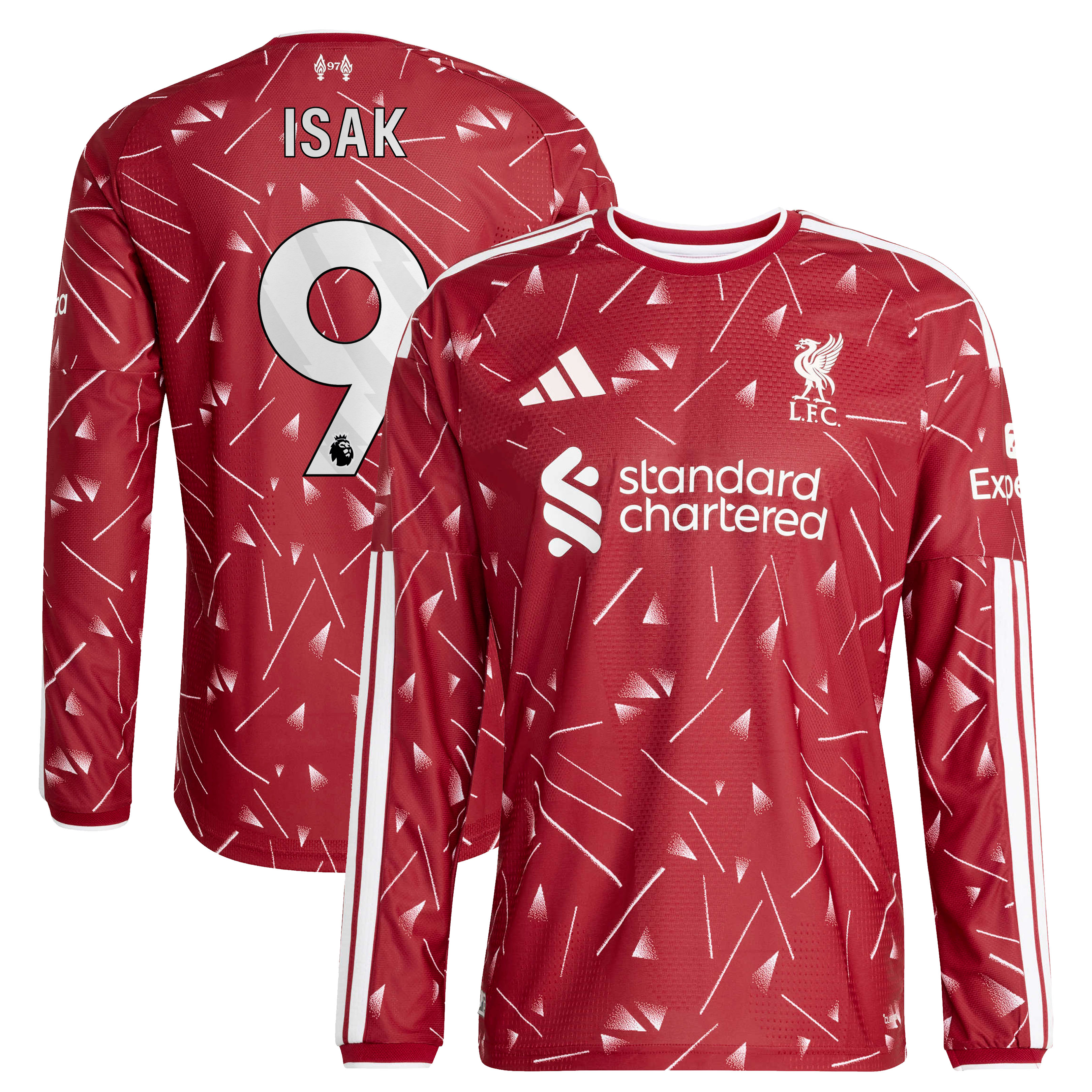 "Liverpool adidas Authentisch Heimtrikot 2026-27 - Langarm mit Aufdruck Isak 9" Image