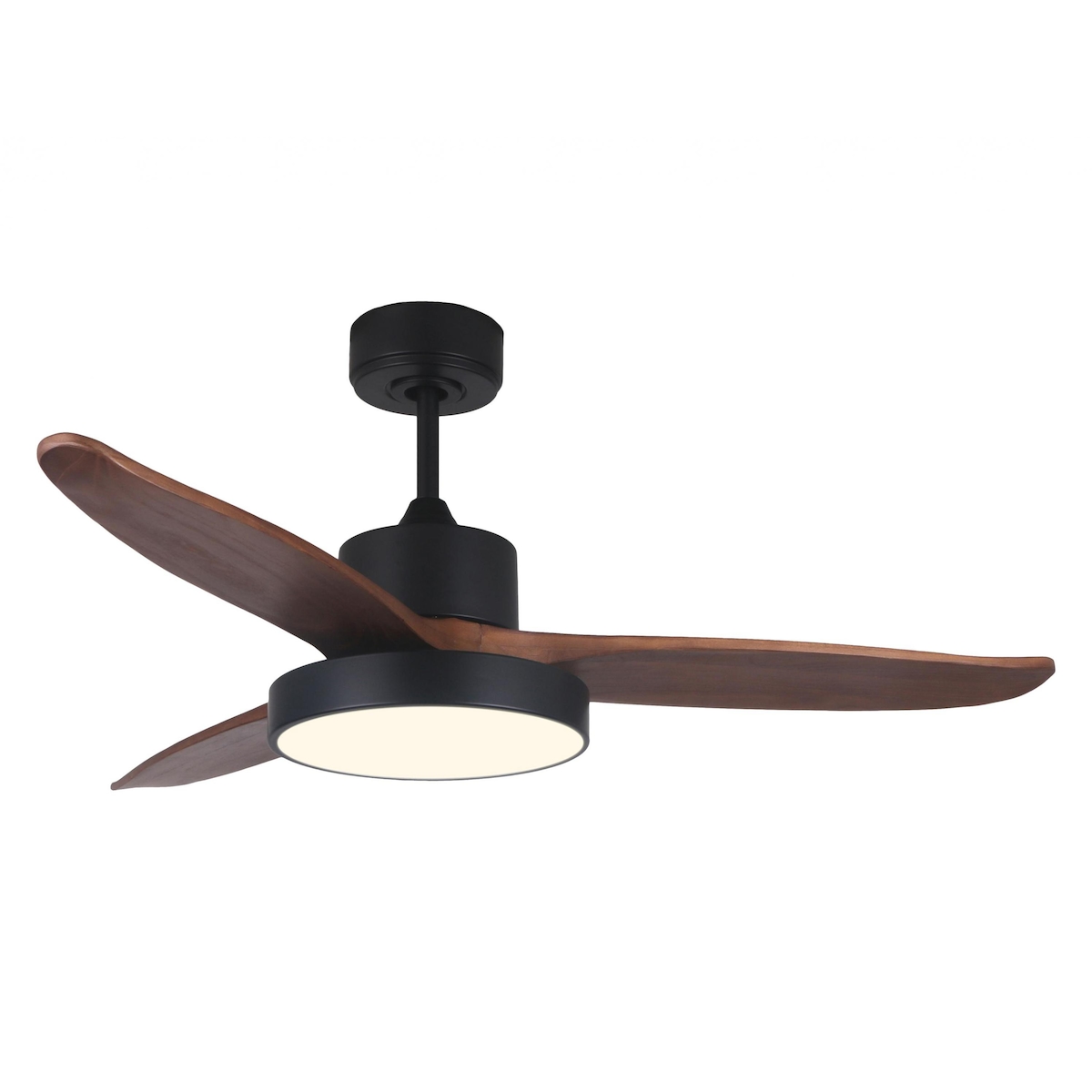 PURLINE Deckenventilator mit DC-Motor und Holzflügeln 122cm LED 3 Farben und Wifi DARKWIND Image