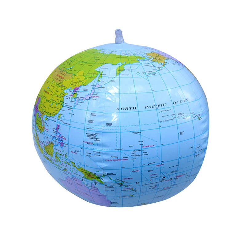1 Pcs 16 Zoll Aufblasbarer Globus Englisch Version von die Welt Erde Ozean Karte Kinder Geographie Bildung Spielzeug Student Lieferungen Image
