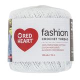Red Heart Fashion Cotton Size 3 White Yarn 1 Each