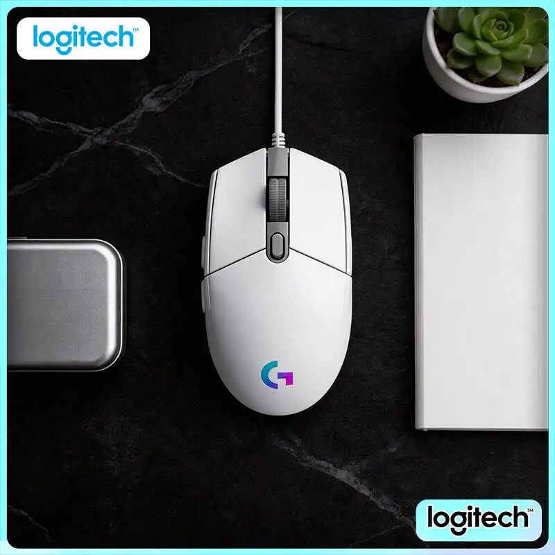 Logitech G203 Gaming-Maus 8000 DPI Sensor LIGHTSYNC RGB 6 Tasten 85g Leichtgewicht 2 Jahre Garantie PC Laptop Langlebig Image