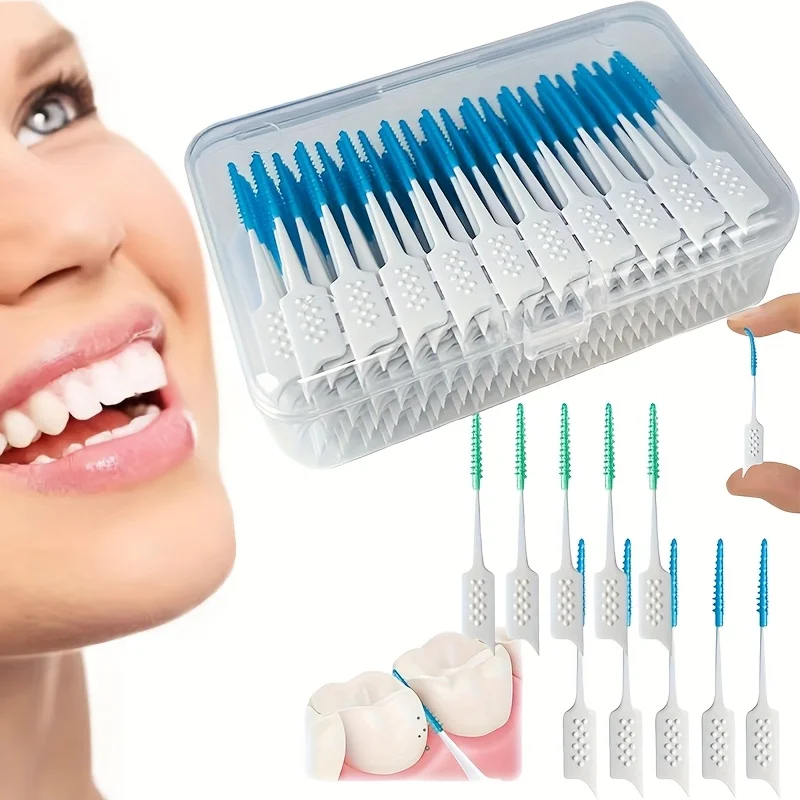 40/200 Weiche Interdentalbürste, Gerade Interdentalbürste, Kieferorthopädische Interdentalbürste, Einweg-Zahnbürste Image