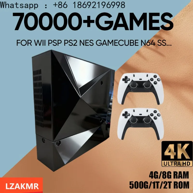 NEUE 2TB Pico8 Retro-Spielkonsole mit 70000+ Spielen für Wii PS2 DC PSP GAMECUBE Plug-and-Play auf TV Windows 11 Kindergeschenk Image
