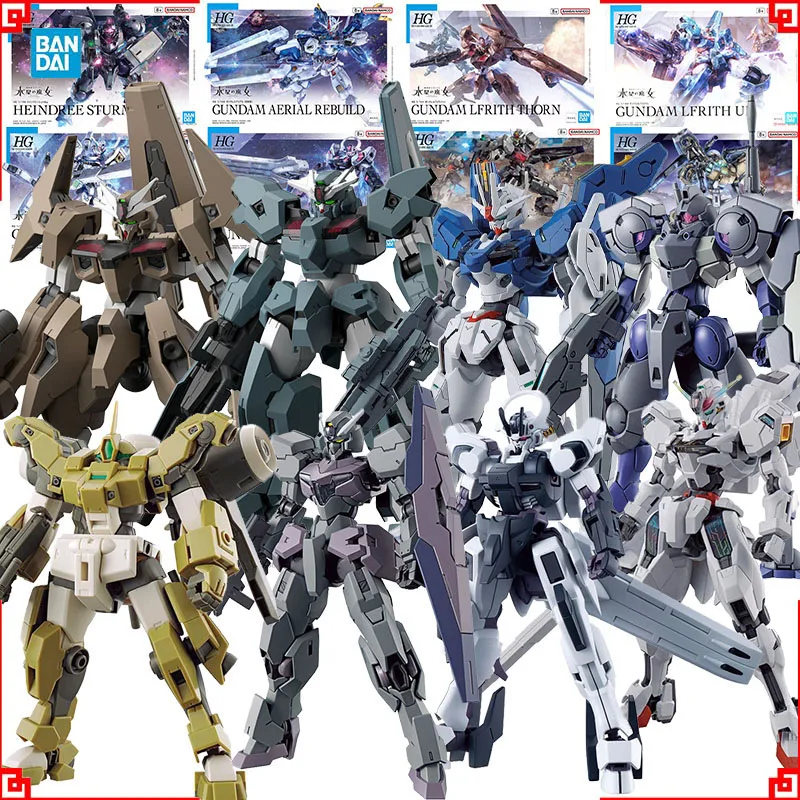 Kit Modello Gundam Bandai HG Calibarn Schwarzette Gundvolva Demi Barding Heindree, Action Figure, Kit di Montaggio Gunpla, Personaggi Anime