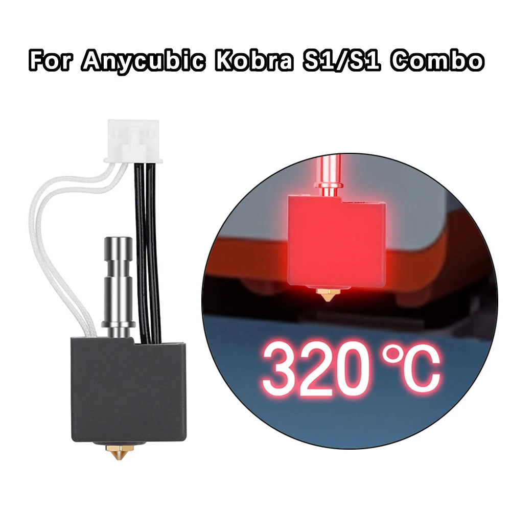 Hot-End-Kit für Anycubic Kobra S1, Hotend Kobra S1 Combo für Anycubic Kobra S1, Düse S1C, Druckkopf, 3D-Drucker-Zubehör Image