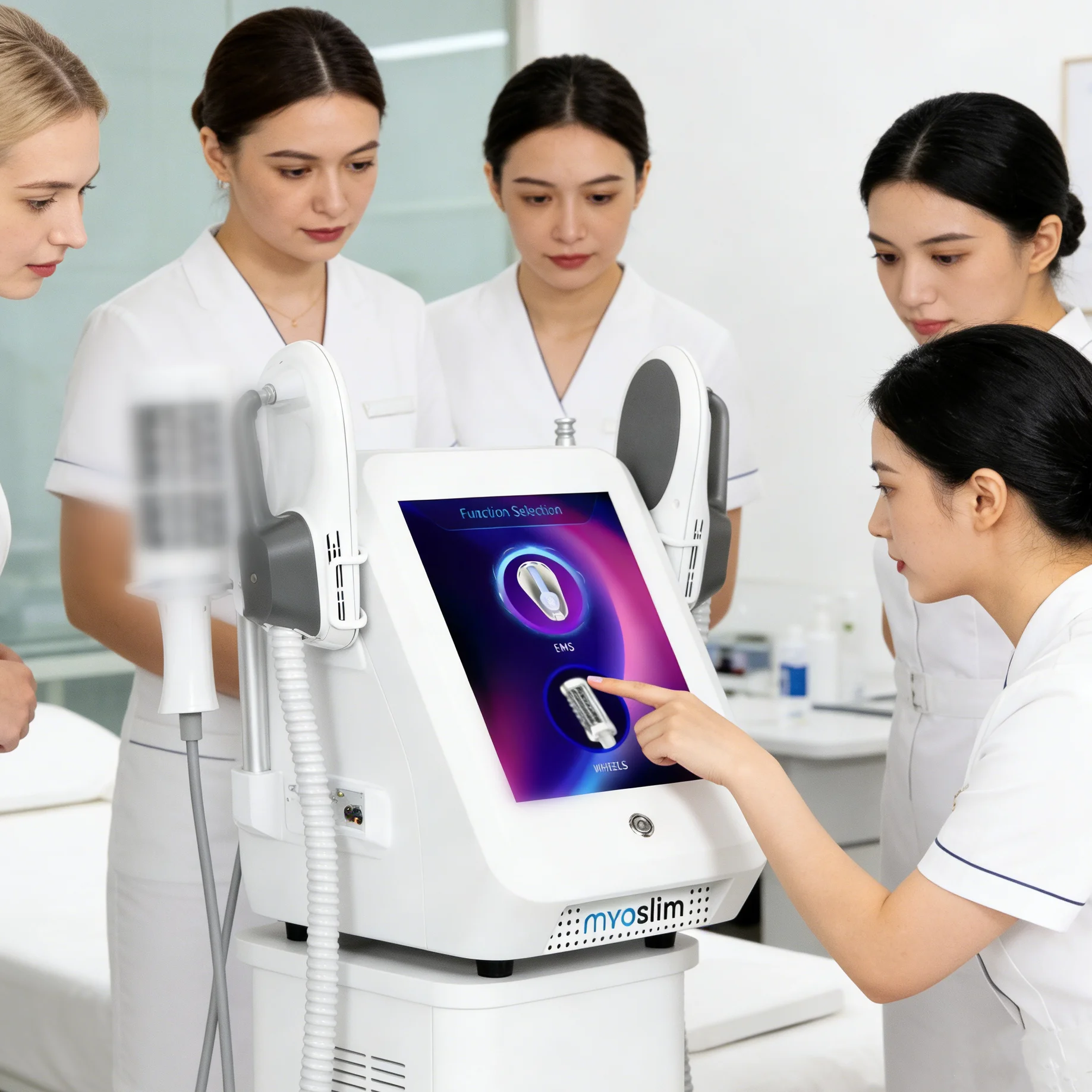 6500W 200HZ Rollen-Körperformungsgerät RF Sculpting Gewichtsreduktion Elektromagnetische Schlankheits-Muskelstimulations-Massagegerät SLyric Image