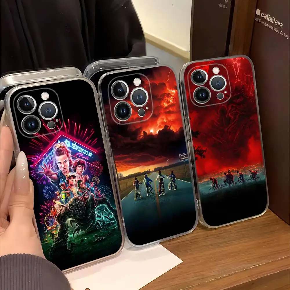 Cover per iPhone Hot S-Stranger T-Things per modelli 17, 16, 14, 11, 12, 13, 15 Pro Max, 14 Plus, 17 Air