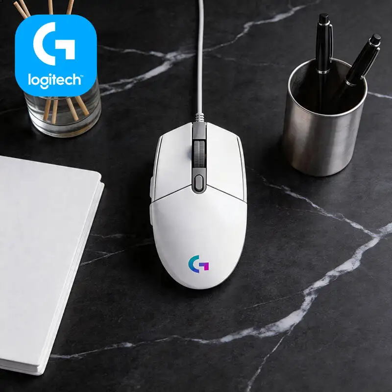Logitech G102 Prodigy Gaming-Maus, 20 Millionen Klicks Lebensdauer, Einstellbare DPI, RGB-Beleuchtung für Mac und Windows Image