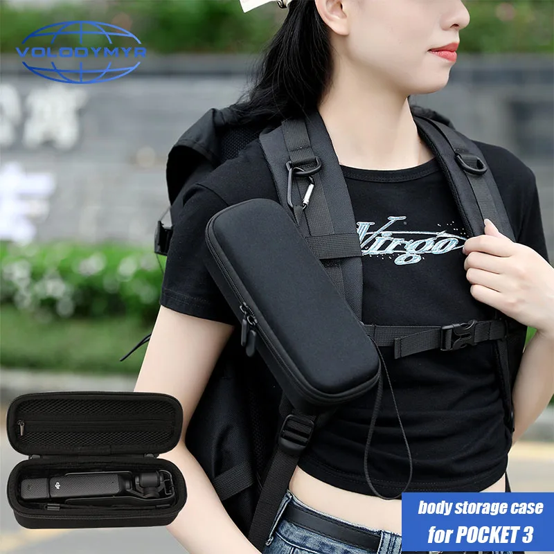 VOLODYMYR Einzelne Aufbewahrungstasche für DJI Osmo Pocket 3, Aufbewahrungskoffer, tragbare Handtasche, Zubehör für Action-Kameras Image