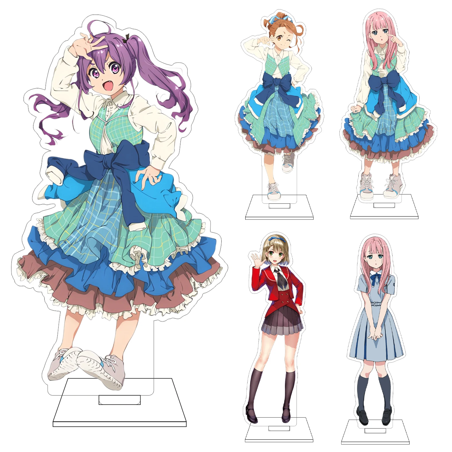 16CM Anime 22/7 Cosplay Acryl-Figur Ständerplatte Gōda Sō ‌ Fujisama Sakura Miumiu Ornamente Geschenk Image