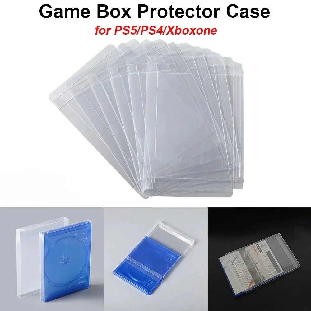 Neue Transparente Spielbox-Schutzhülle Klare Schutz-CD-Disc-Box-Abdeckung PET-Spielkarten-Aufbewahrung für PS5 PS4 Xboxone Image