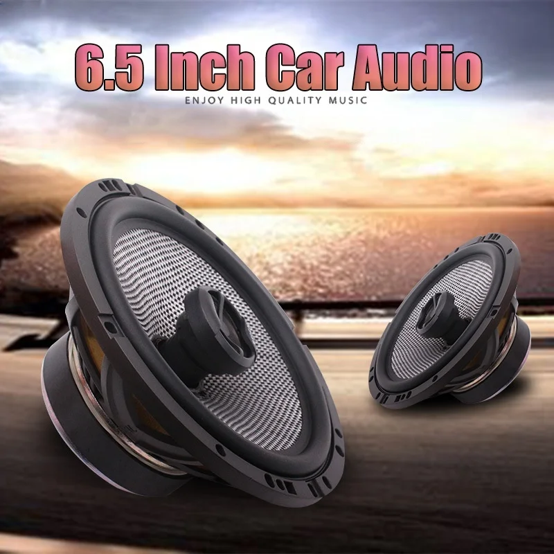 1 paar 6,5 Zoll Universal Auto Hinten Tür Lautsprecher RMS 60 W High Power Musik Stereo Volle Frequenz Surround Auto koaxial Lautsprecher Image