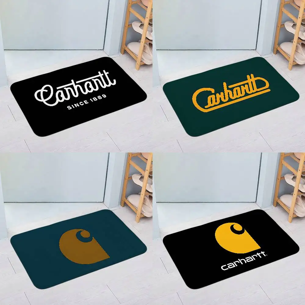 C-Carhartts Fußmatten, Heimwäschteppich, Teppich für Wohnzimmer, Dekoration, Loungebereich, rutschfeste Fußmatte, Eingangstürmatte Image