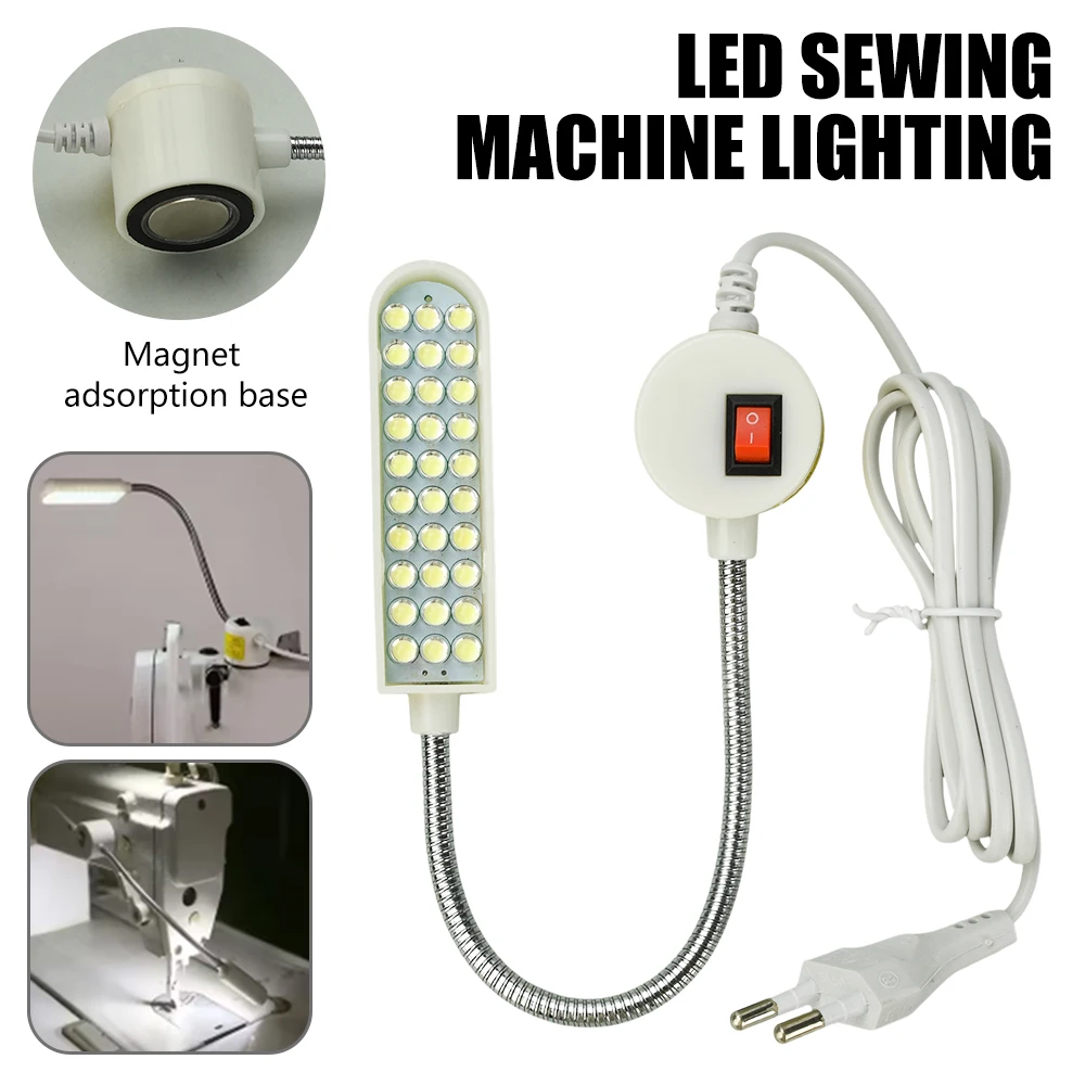 Lampe LED pour machine à coudre, lampe de travail pour machine à coudre à 30 LED, lampe pour machine à coudre, éclairage adapté aux machines à coudre