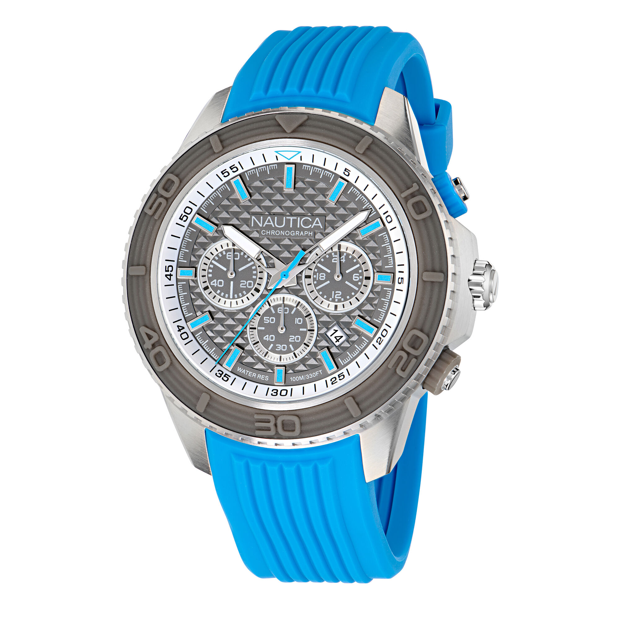 Nautica One Chronograph Watch With Silicone Strap