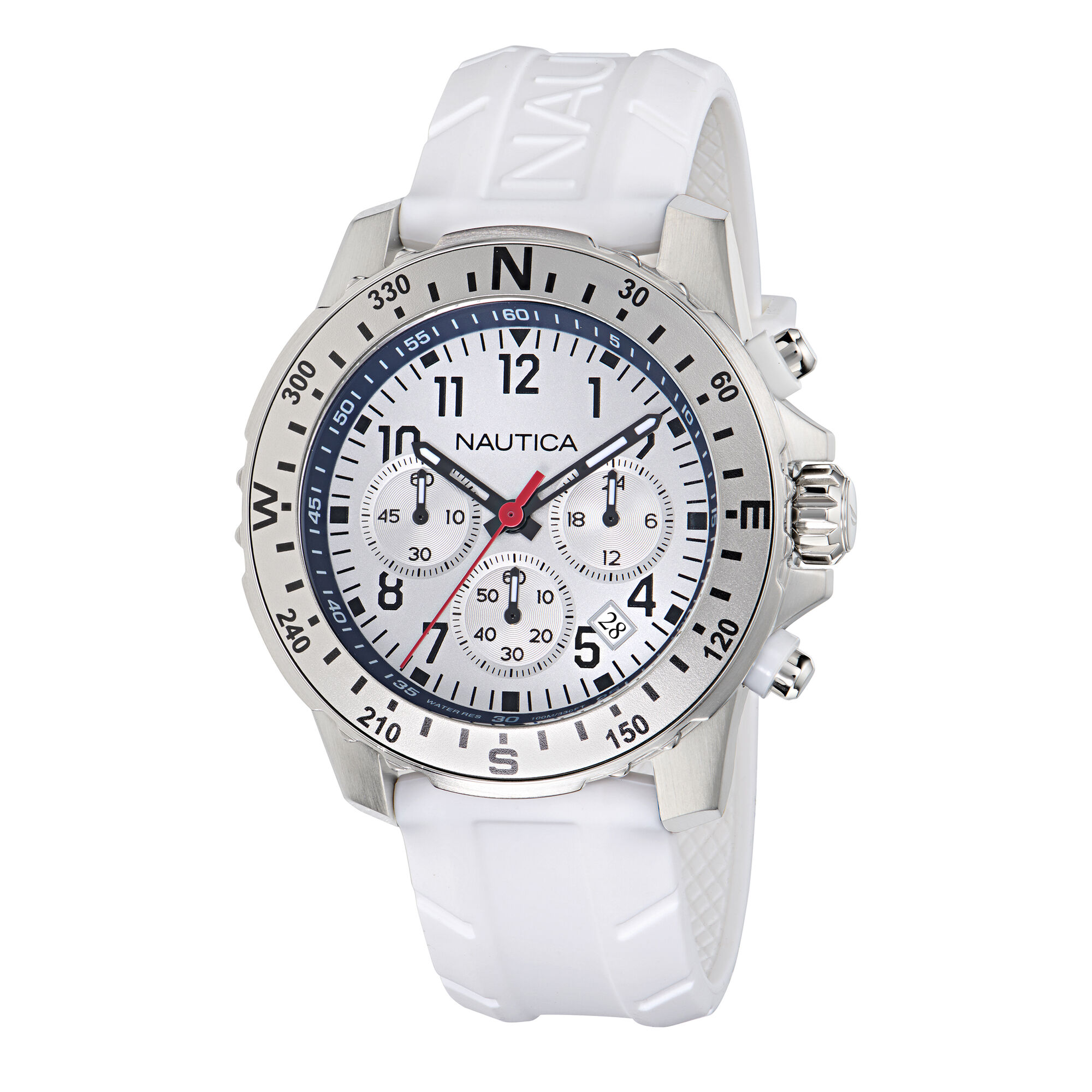 Nct Riding Sail Chronograph Watch With Silicone Strap