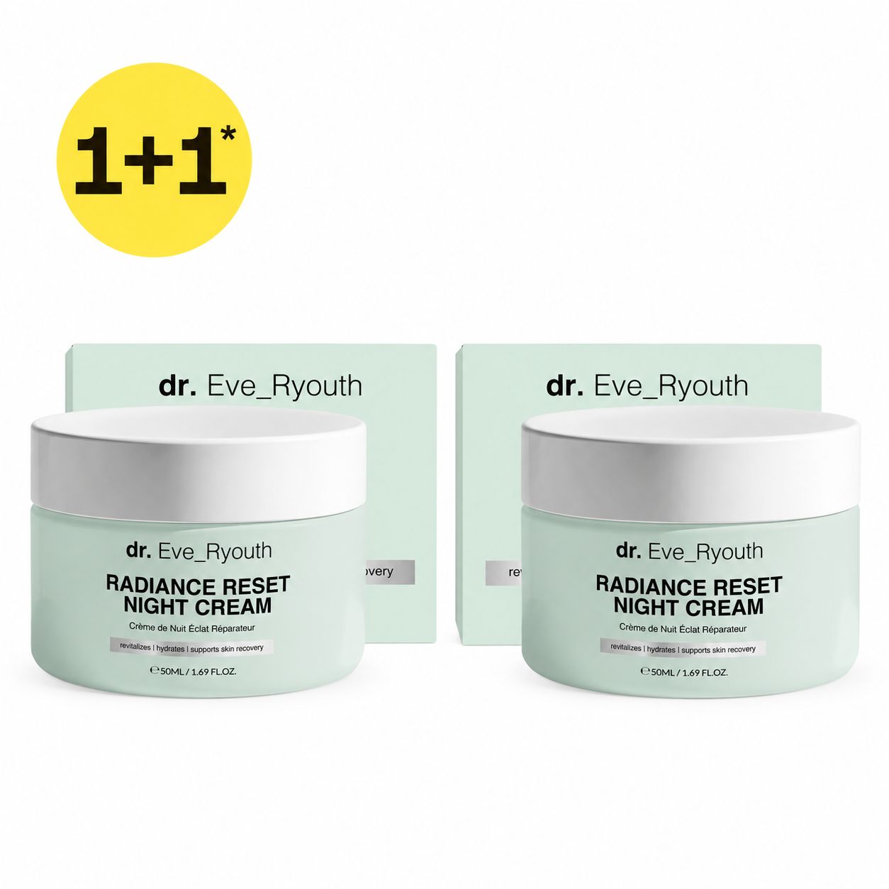 Dr. Eve_Ryouth Duo di crema notte Radiance Reset 100 ml