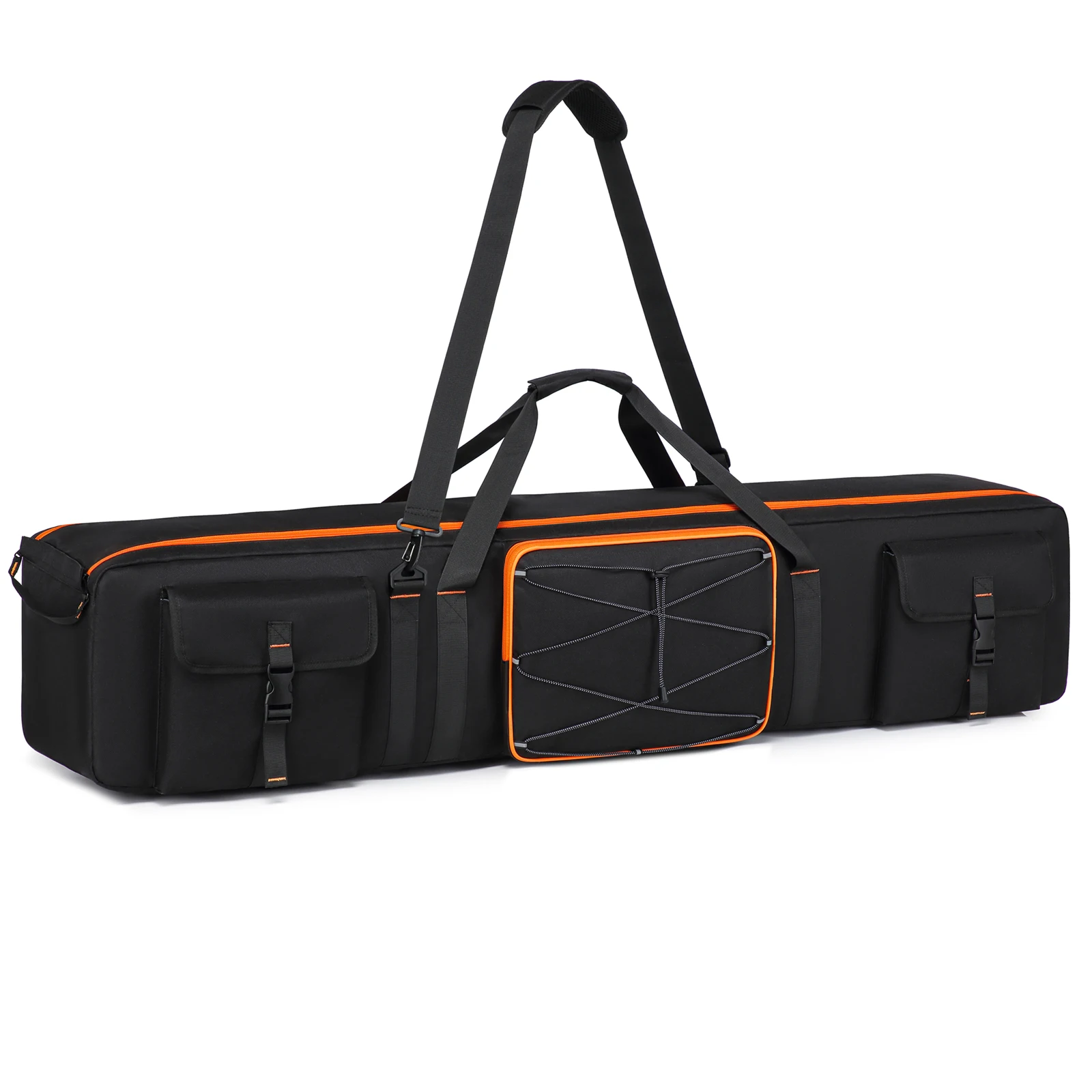 126 cm Stativtasche für Fotografie-Lichtstative, Hintergrund-Schirme, langlebig, gepolstert, mit Reißverschluss, Tragetasche für Fotografie-Zubehör Image