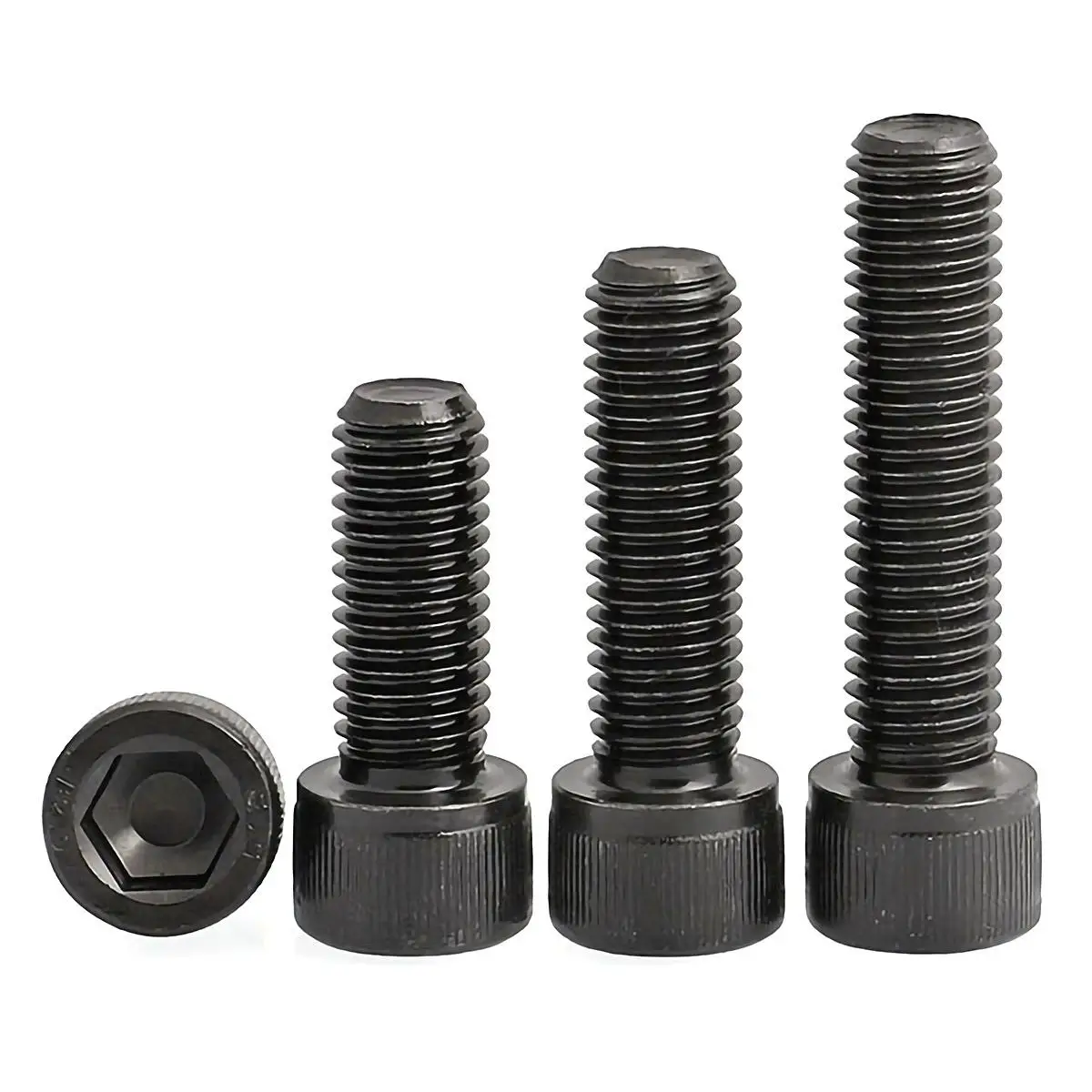 M3 M4 M5 M6 M8 Carbon Stahl Grade 12,9 Stahl DIN912 Hexagon Hex Buchse Kopf Cap Allen Bolzen Schraube Image