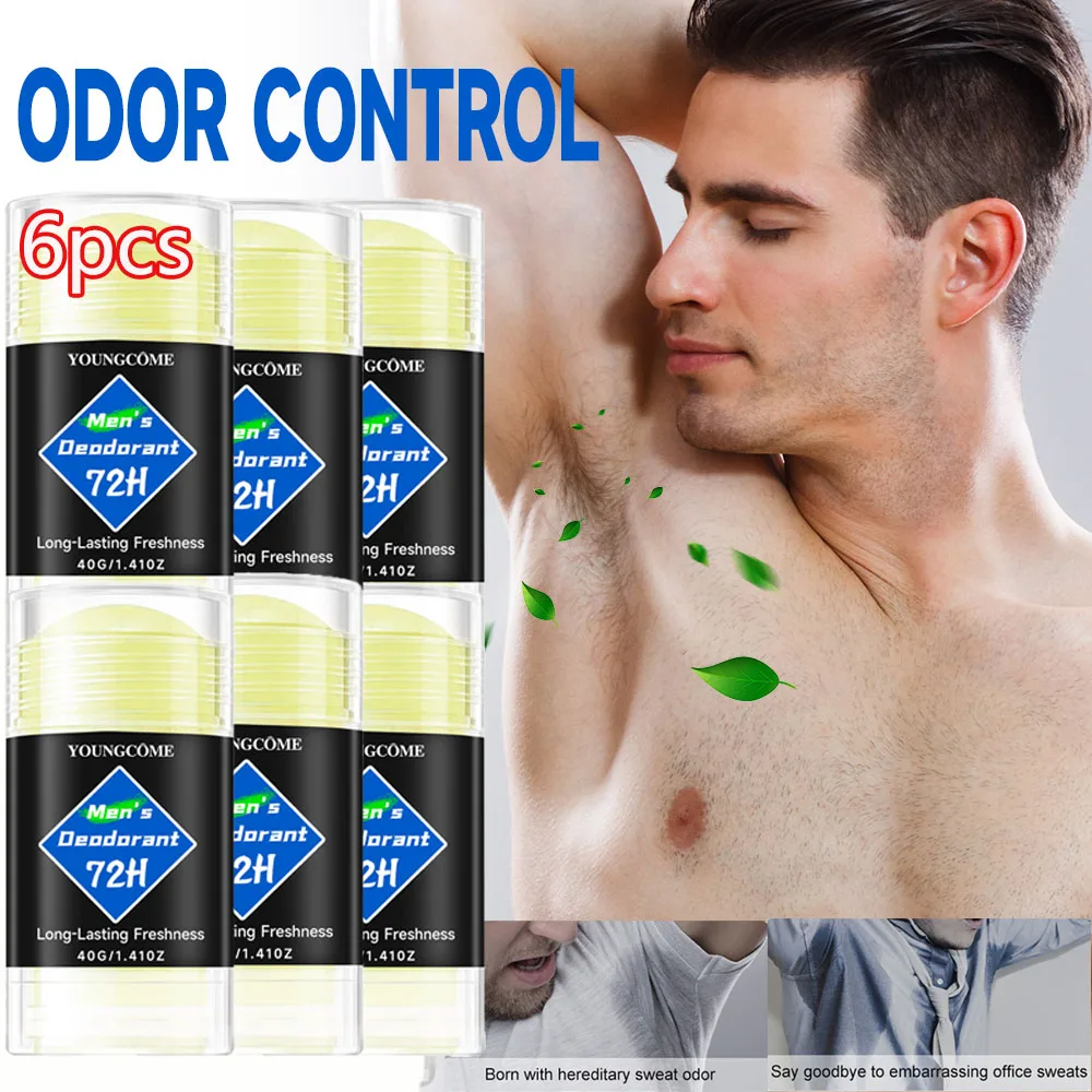 Männer Deodorant Stick Anti Schwitzen Halten Trocknen Anhaltenden Duft Entfernen Achselhöhle Geruch Achsel Erfrischen Sticks Antitranspirant 1/6 stücke Image