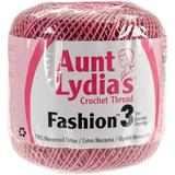 Aunt Lydia s Fashion Crochet Thread Size 3-Warm Rose Pk 3 Aunt Lydia s