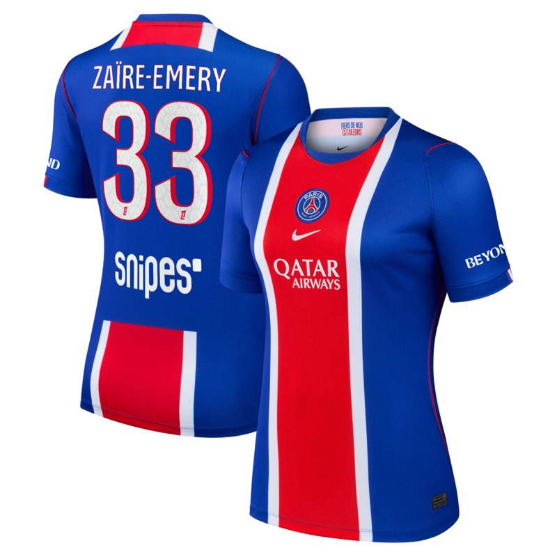 "PSG Nike Stadium Heimtrikot 2026-27 - Damen mit Aufdruck Zaïre-Emery 33" Image