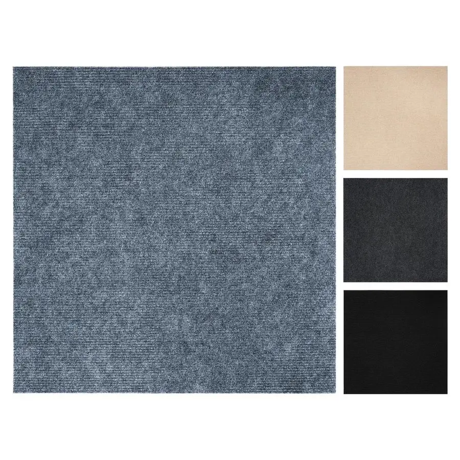 Carpet Tiles Peel and Stick 50x50 cm, Self Adhesive Squares Carpet Floor Tile for Flooring Home Office Living Room Bedroom Comm