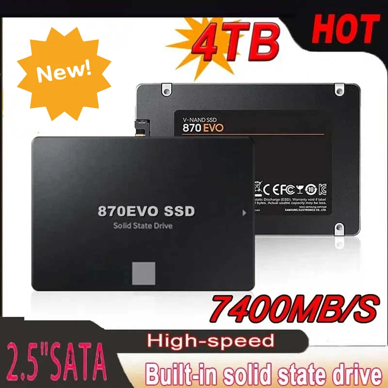 4TB Solid State Disk SSD 870 EVO 1TB 2TB Interne Festplatte Sata3 2,5 Zoll für Laptop Mikrocomputer Desktop Image