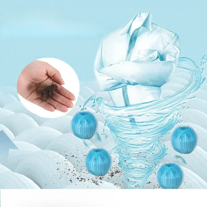 2/4pcs Laundry Ball Hair Catcher Pet Hair Removal Washing Machine Drum Ball Anti Entanglement Washing Machine Cleaning Tool