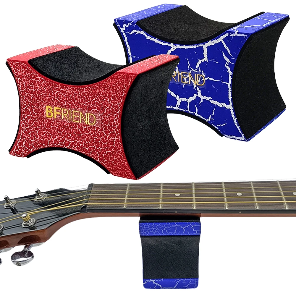 Gitarrenhals-Halterung aus Holz, Saiteninstrumenten-Reparaturwerkzeug, Gitarrenreinigungswerkzeug, Luthier-Setup- und Reparaturwerkzeuge für Gitarren, Bass und Ukulele Image