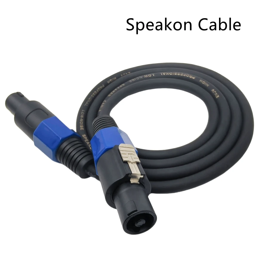0,5 m-30 m Audiokabel Speakon Stecker auf Stecker Kabel Professionelles Kupferkabel DJ-Lautsprecherkabel Draht 0,5 m-30 m mit Drehverschluss Image