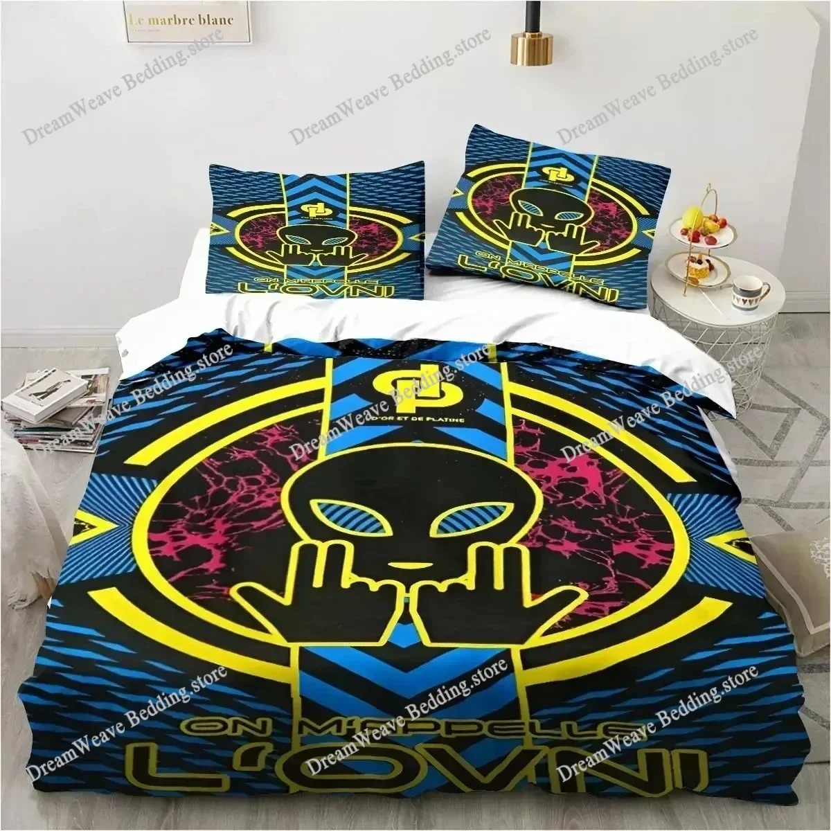 Nouvel ensemble de literie Singer JuL, ensemble de literie simple, double, queen, king size, ensemble de literie pour adultes et enfants, housse de couette, draps imprimés en 3D, anime