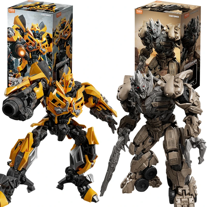 BLOKEES Original Transformers Bumblebee Megatron Megatronus KLASSE Version Transformation Zusammengebaute Action Figur Modell Spielzeug Geschenk Image