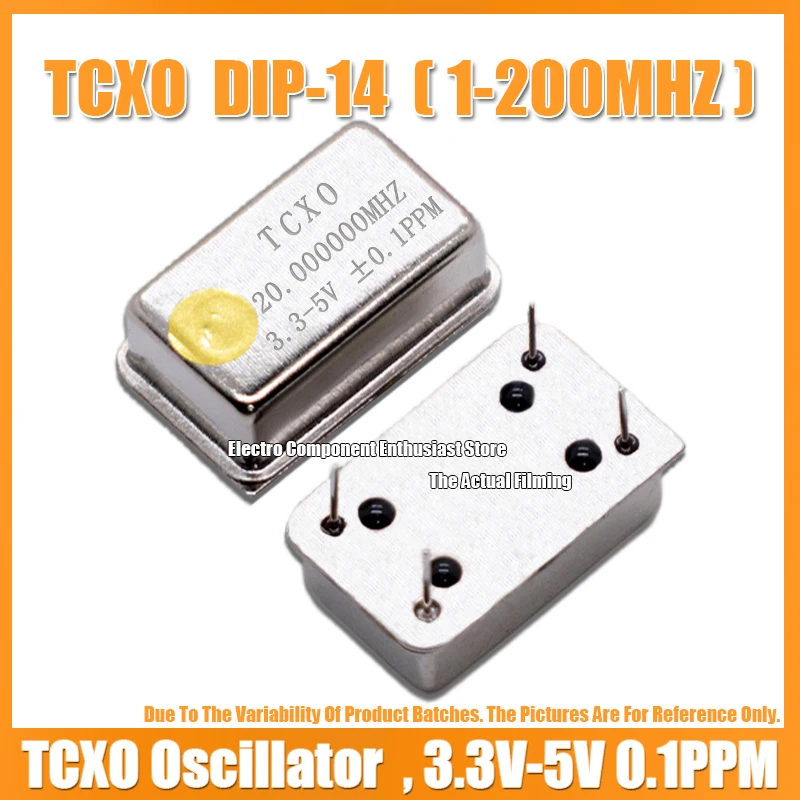 Tcxo in voller Größe 20m 20MHz 20,000 MHz rechteckiger temperatur kompensierter Kristall oszillator Dip-14 hochpräzise 3,3 V-5V ± 0,1 ppm
