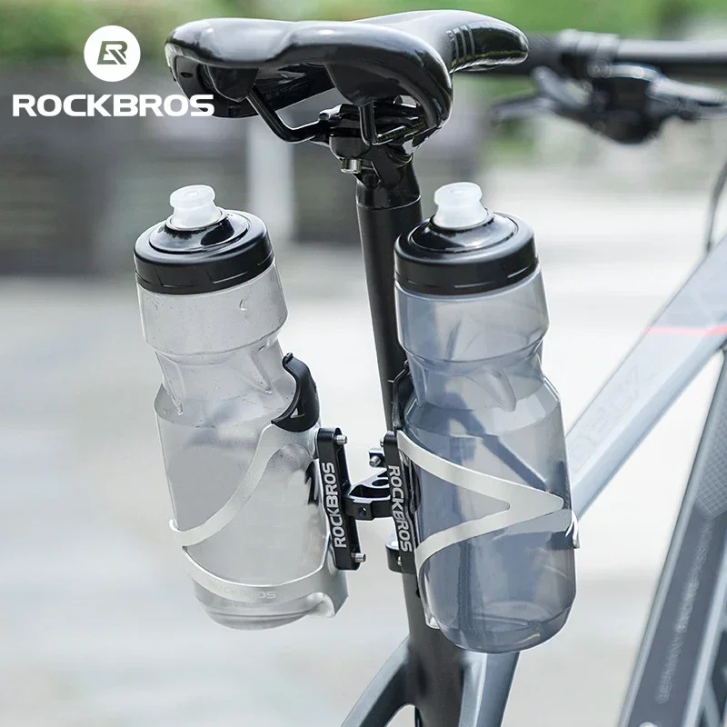 ROCKBROS Aluminiumlegierung Einzel Doppel Fahrrad Wasserflaschenhalter Adapter Käfig Konverter Motorrad MTB Rennrad Wasserkocherhalterung Image