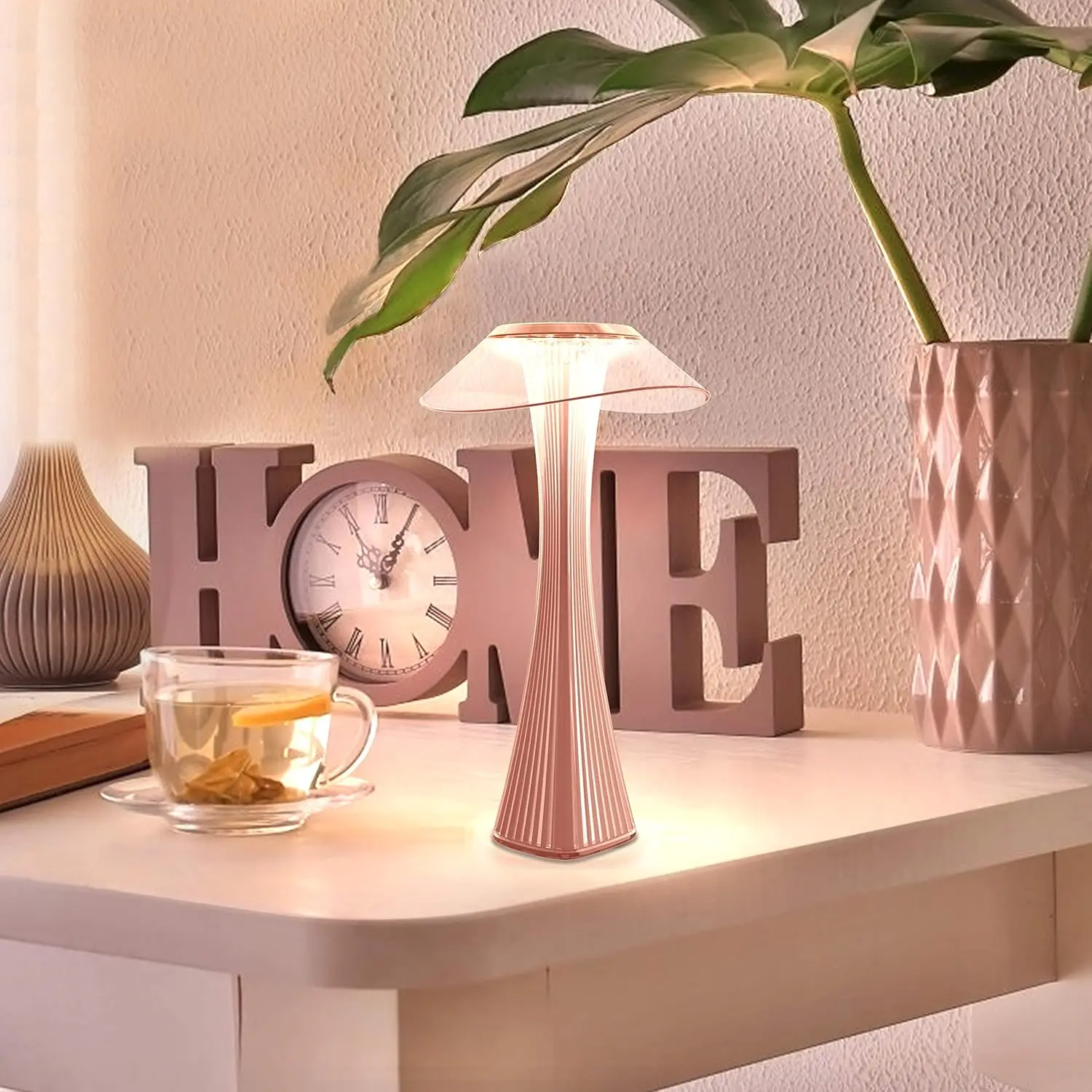 Lampe de table LED à intensité variable par toucher avec batterie, lampe de chevet, éclairage intérieur et extérieur, lampe de table rechargeable par USB, lampe de nuit, lampe d'ambiance, lampe de