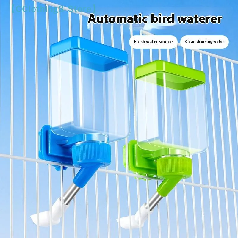 Automatischer Wasserspender für Vögel, zum Aufhängen im Käfig, leicht zu reinigen, Installation, Wasserspender für Haustiere, Vogelkäfig 【AliS8】