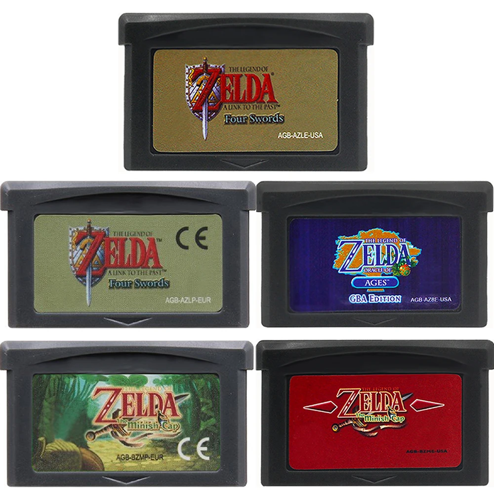 GBA Game Cartridge 32 Bit Video Game Console Game Card Link To The Past Awakening DX Minish Cap