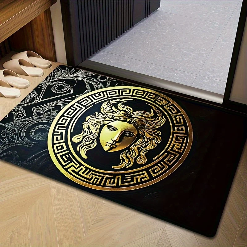 VIKAMA Creative Cool Carpet Warrior Doormat Waterproof Non-Slip Kitchen Rug Bathroom Mat Rug For Bedroom Carpet For Live Room