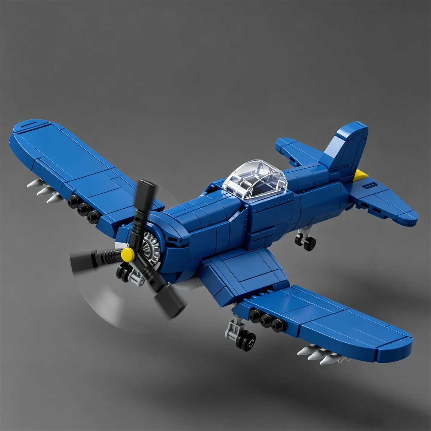 NUOVO giocattolo puzzle a tema pirata, aereo da combattimento F4U, aereo da portaerei, blocchi di costruzione a piccole particelle, regalo