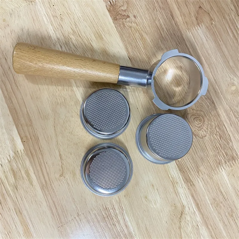 51 mm bodenloser Kaffee-Siebträger für Homix Gypas Sachi Nikai Oster Phico Cecotec Hibrew Kaffeemaschine 1 2 4 Korb Image