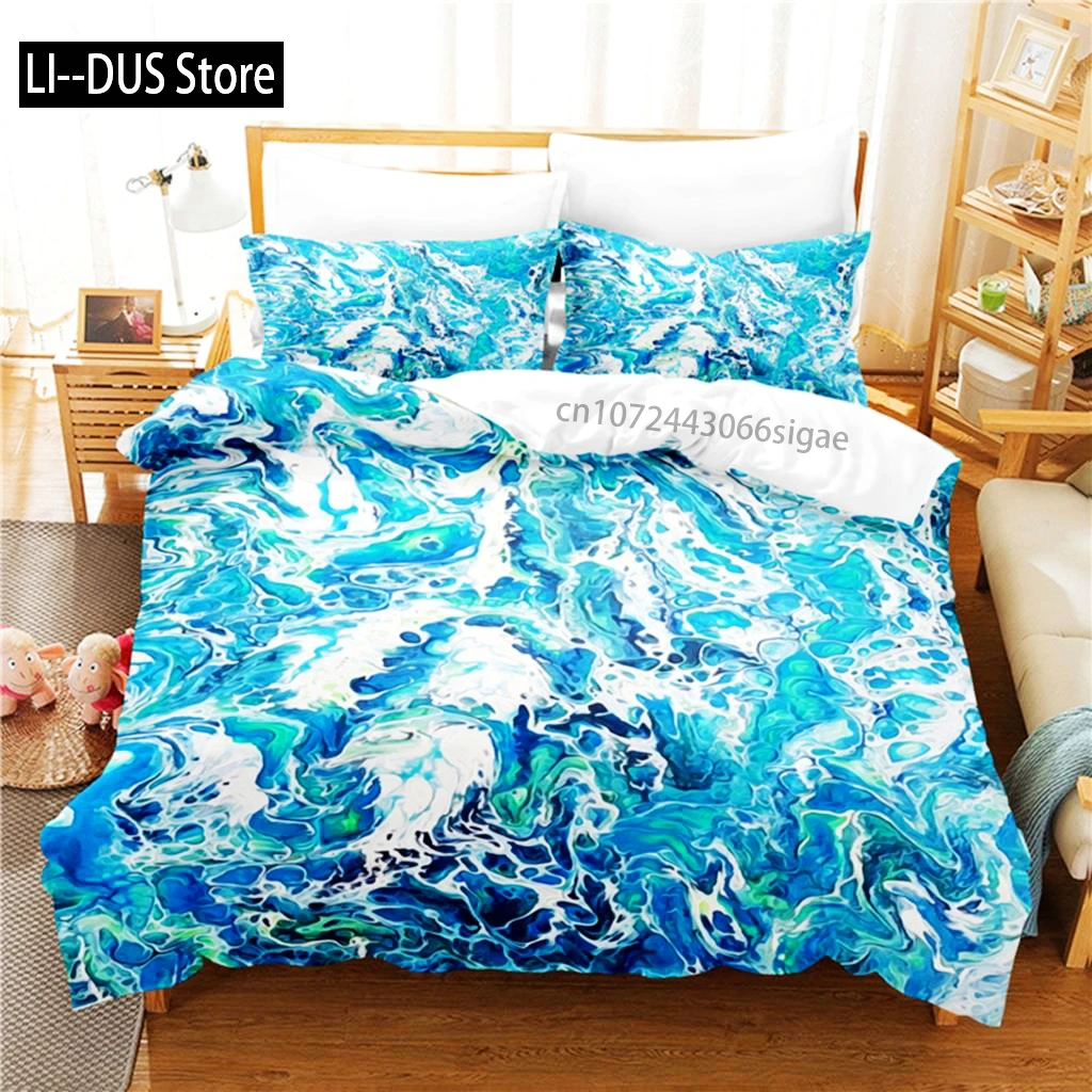 Design créatif peinture ensemble de literie housse de couette ensemble literie impression numérique Queen Size ensemble de literie Design de mode